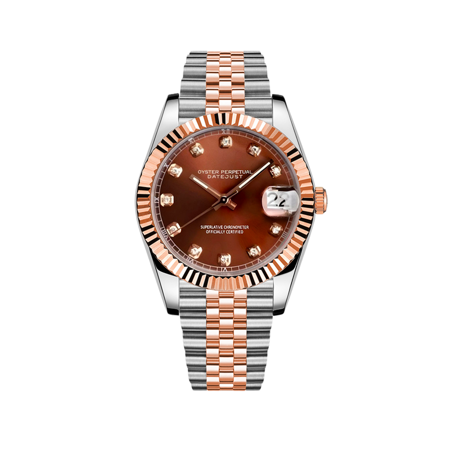 Montre Justeiko - Diamond - Brown