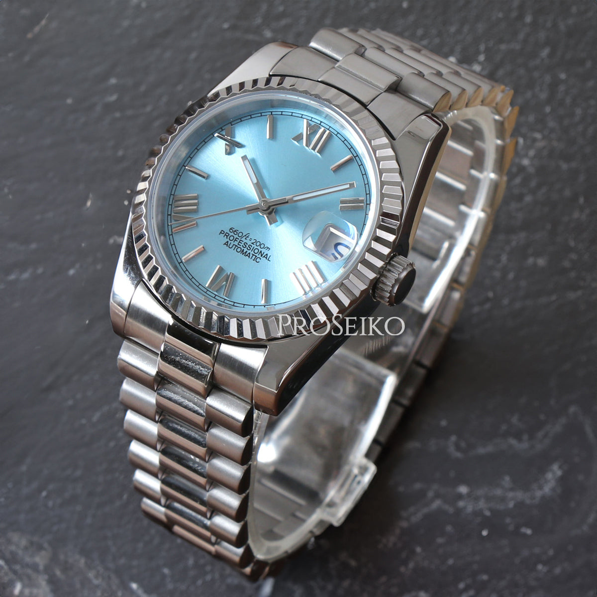 Montre Justeiko | Roman | Ice Blue