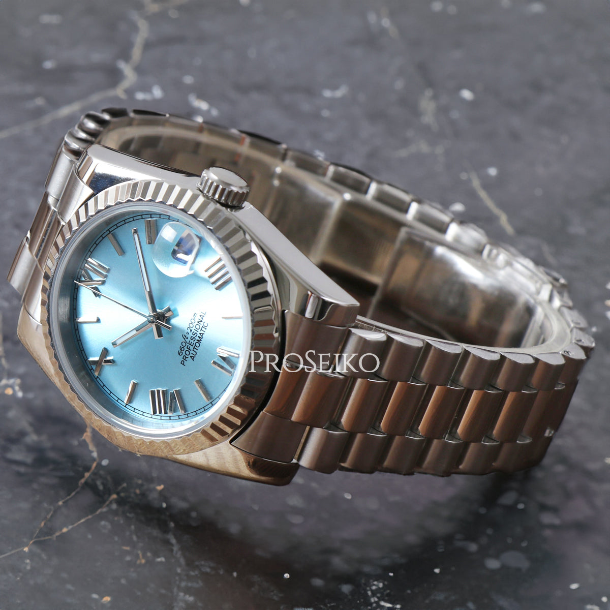Montre Justeiko | Roman | Ice Blue