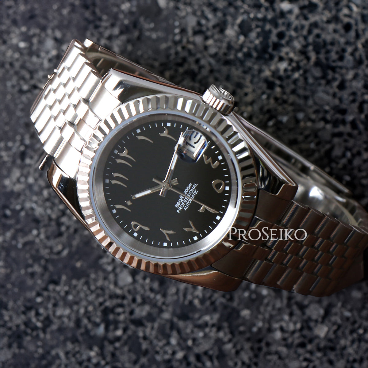 Montre Justeiko - Arabic - Black