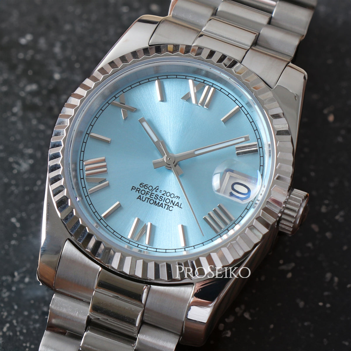 Montre Justeiko | Roman | Ice Blue