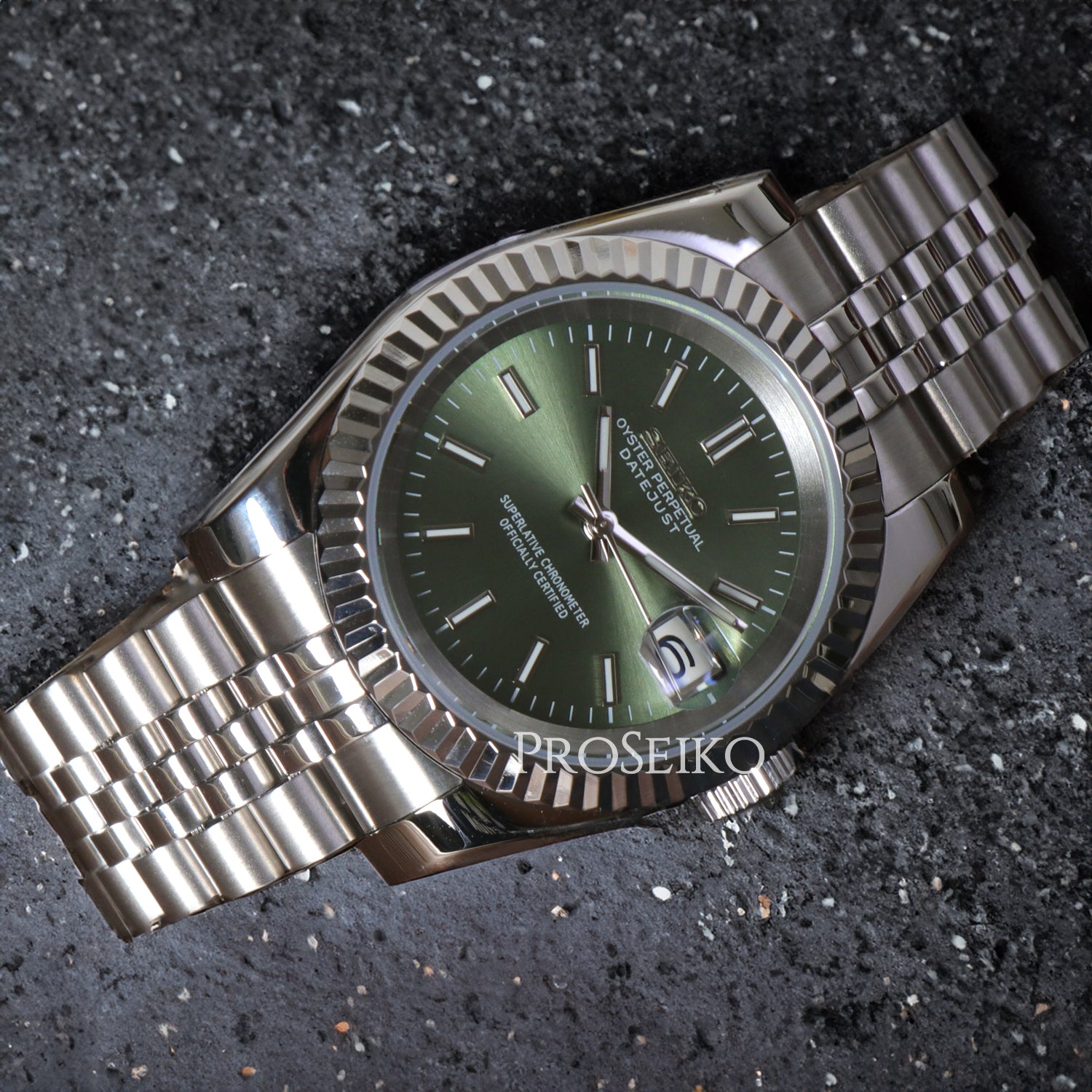 Montre Justeiko - Vert Menthe