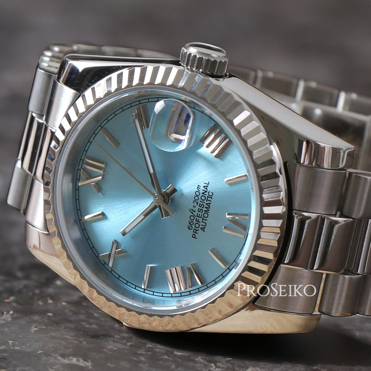 Montre Justeiko | Roman | Ice Blue