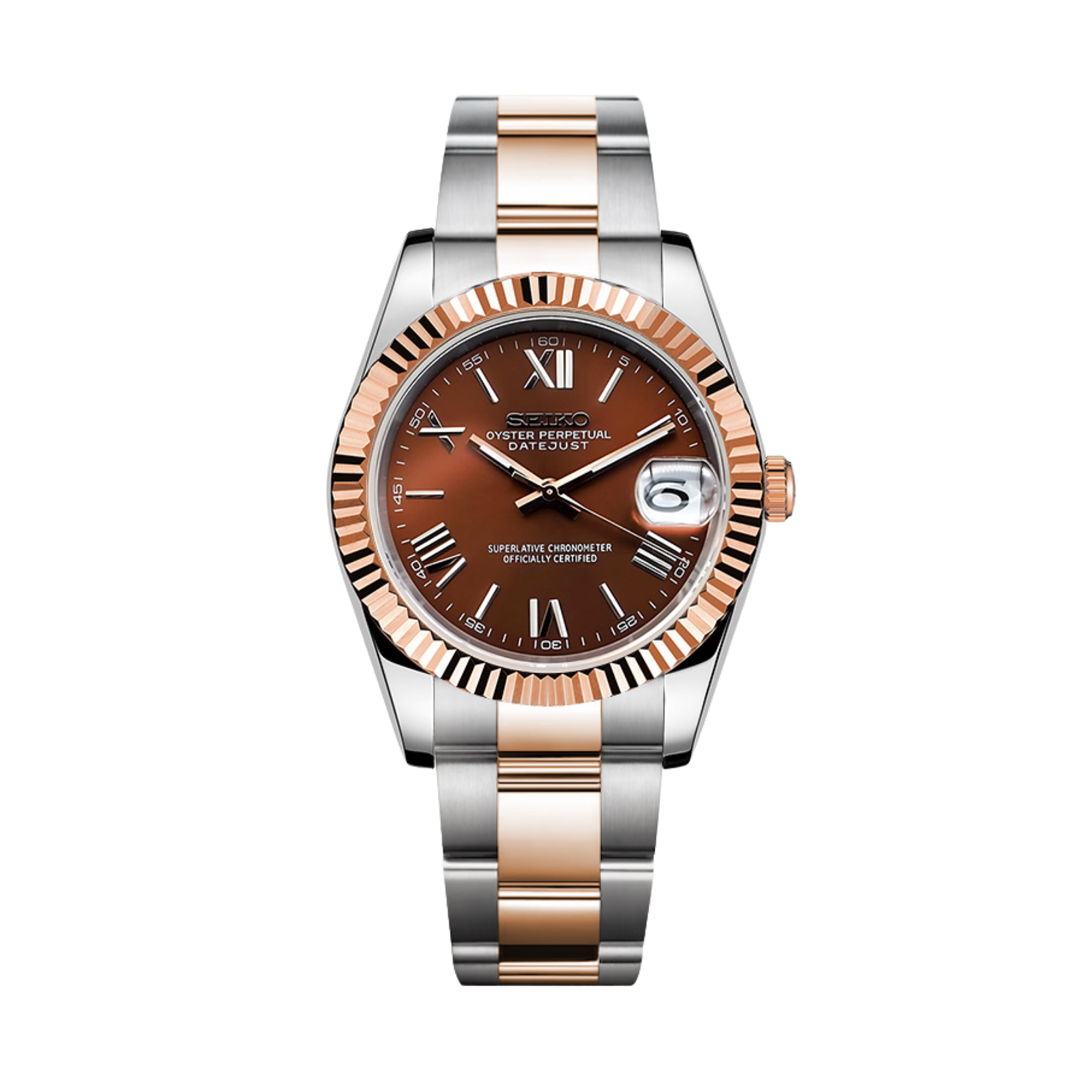 Montre Justeiko - Oyster - Chocolat