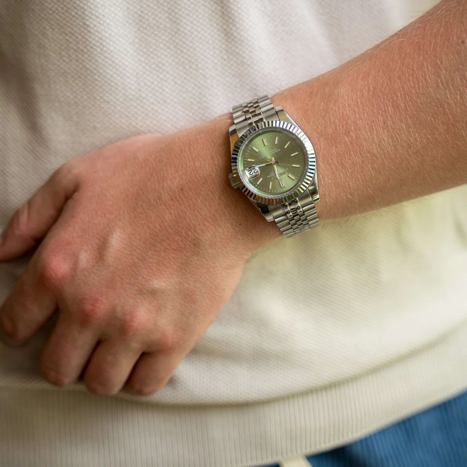 Montre Justeiko - Vert Menthe