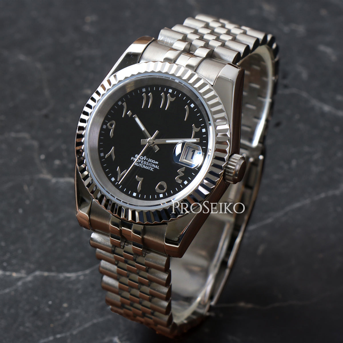 Montre Justeiko - Arabic - Black