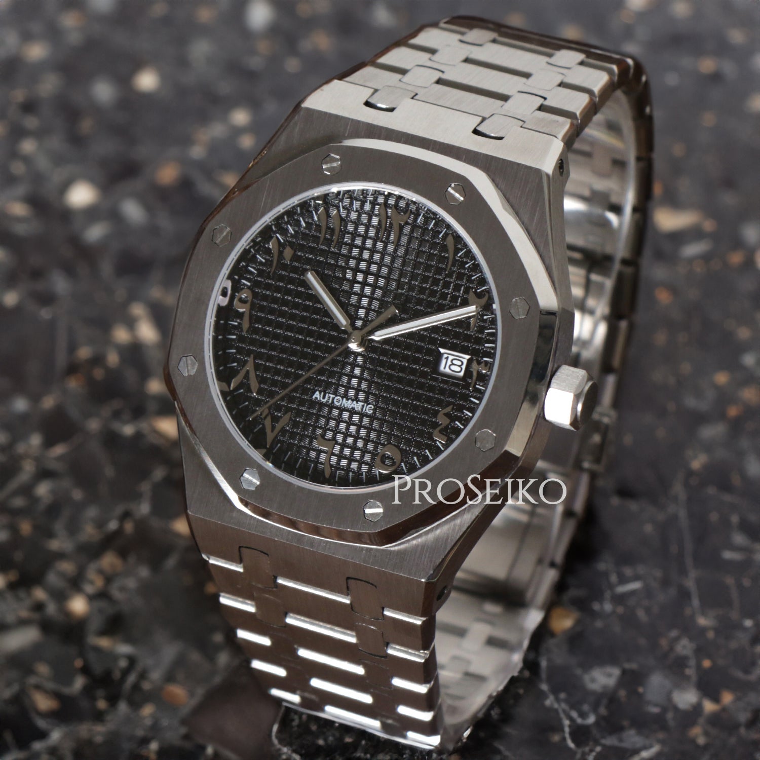 Montre Seikoak - Arabic - Black