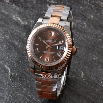 Montre Justeiko - Oyster - Chocolat