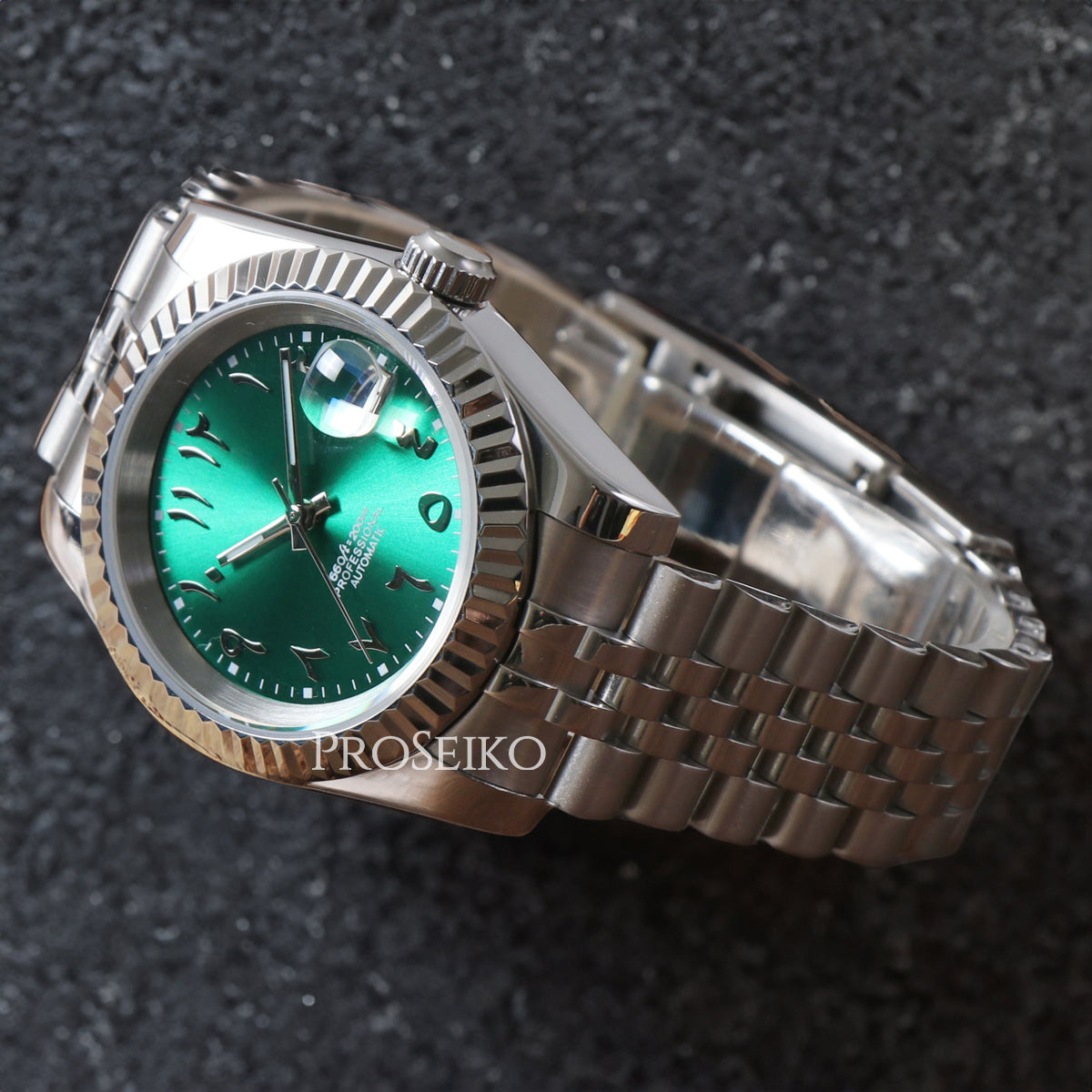 Montre Justeiko - Arabic - Green