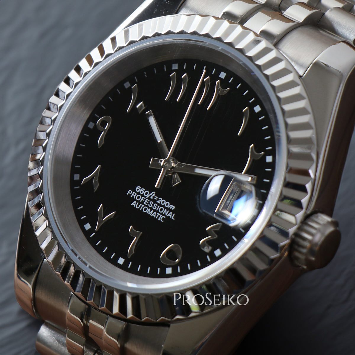 Montre Justeiko - Arabic - Black