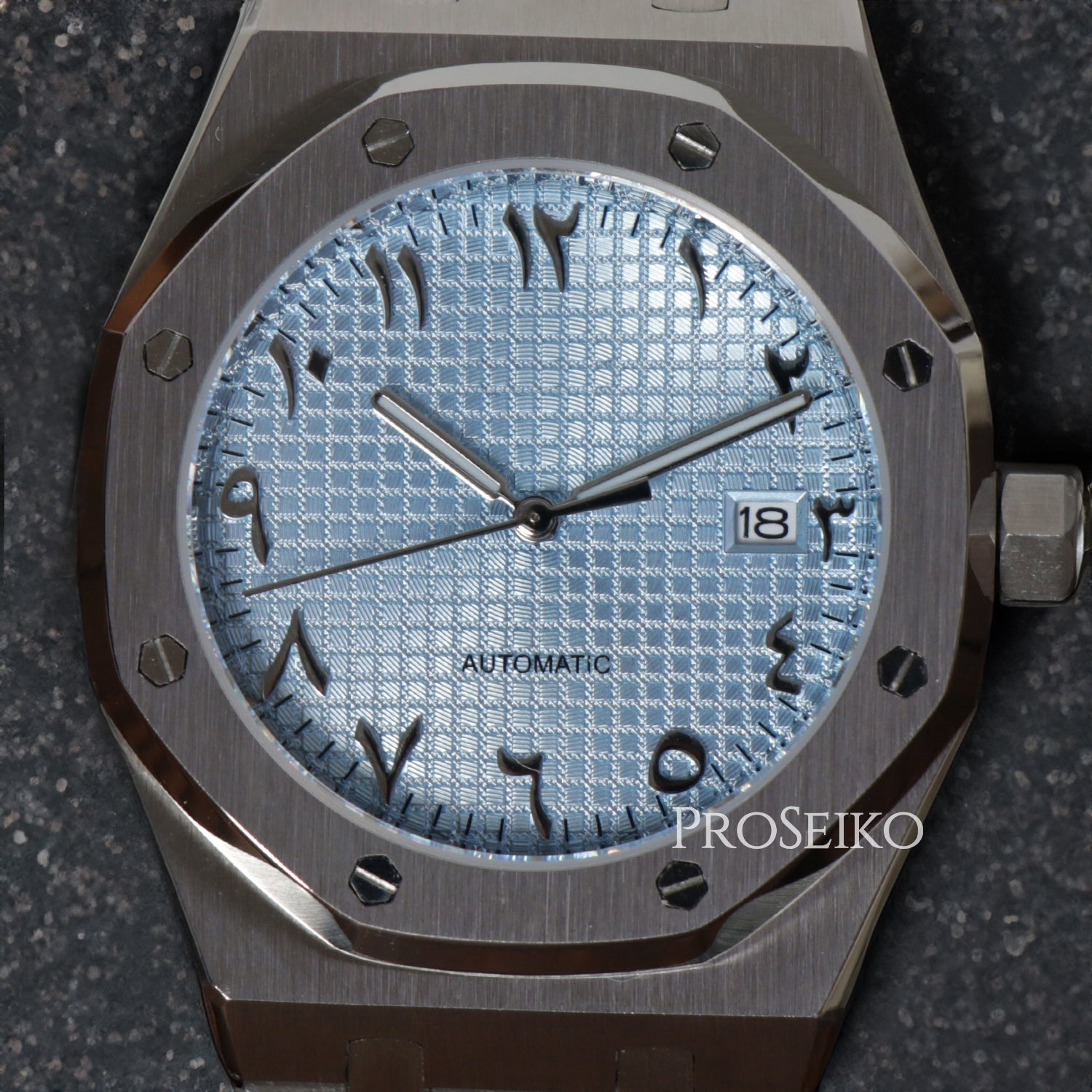 Montre Seikoak - Arabic - Ice Blue