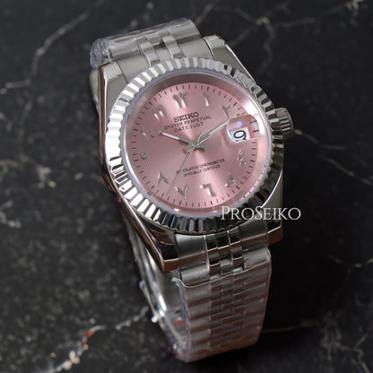 Montre Justeiko - Arabic - Pink