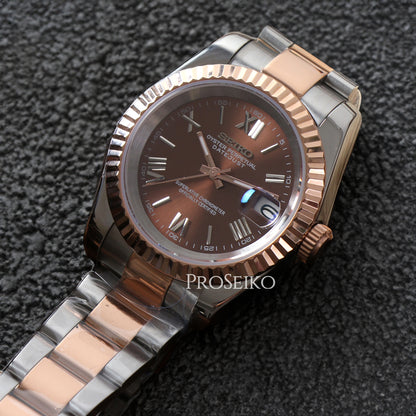 Montre Justeiko - Oyster - Chocolat