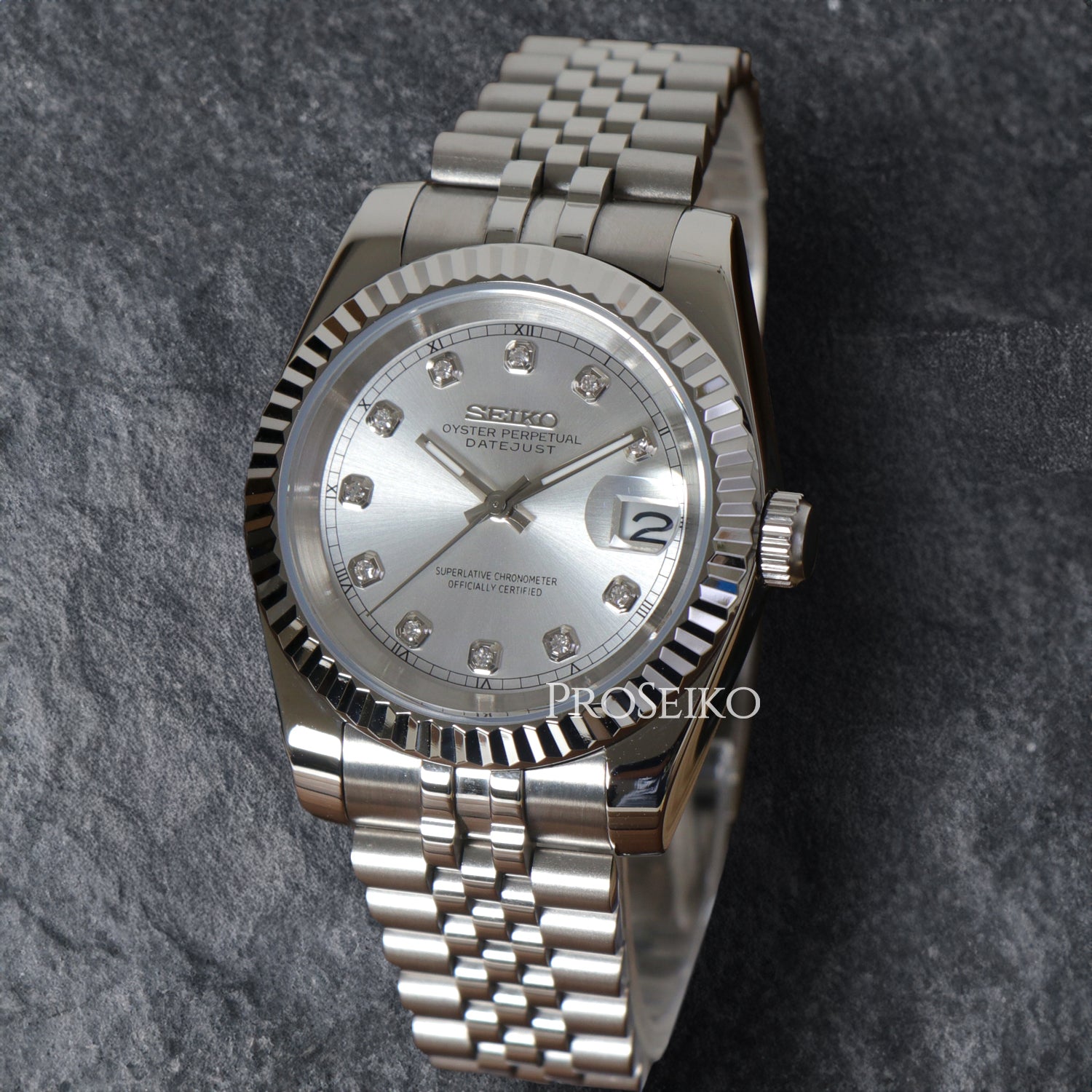 Montre Justeiko - Diamond - Silver