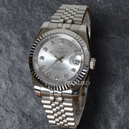Montre Justeiko - Diamond - Silver