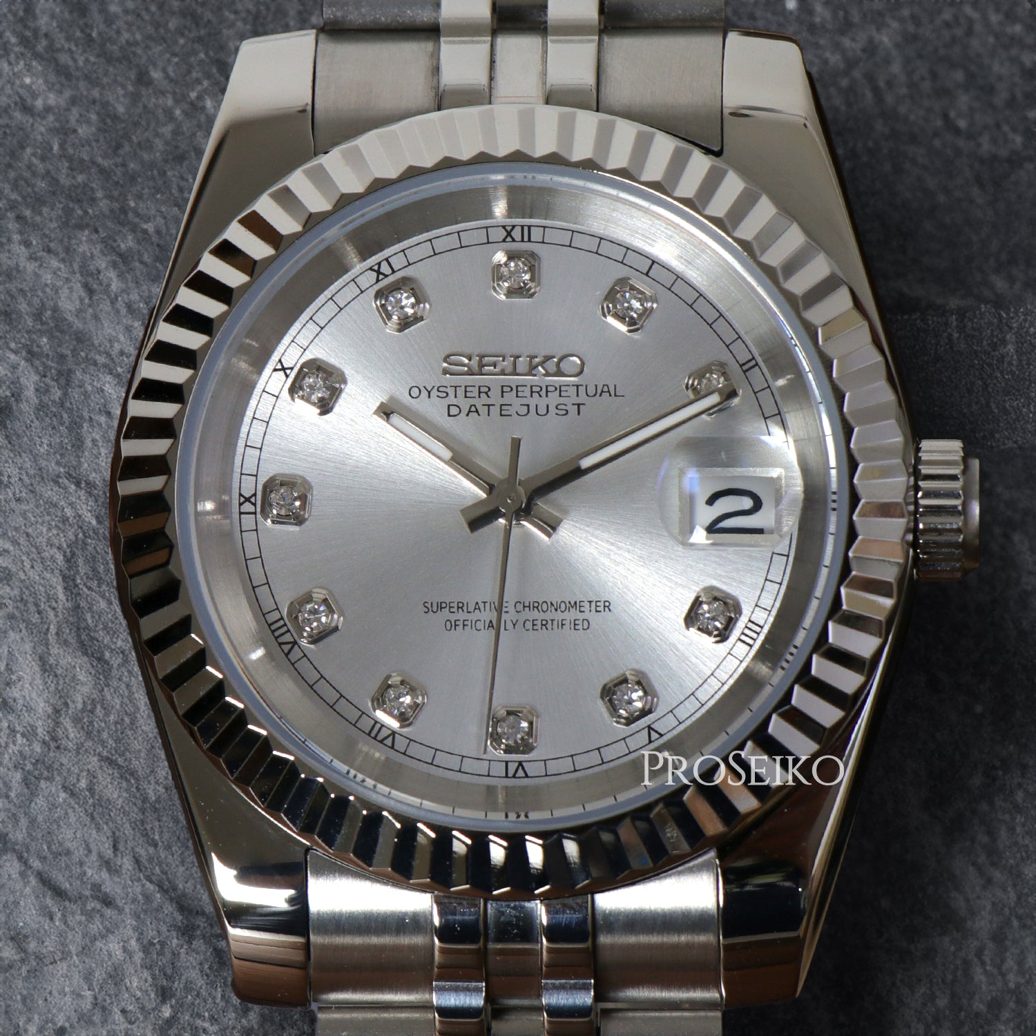 Montre Justeiko - Diamond - Silver