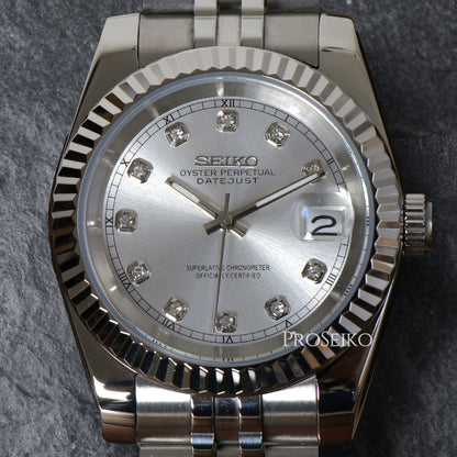 Montre Justeiko - Diamond - Silver
