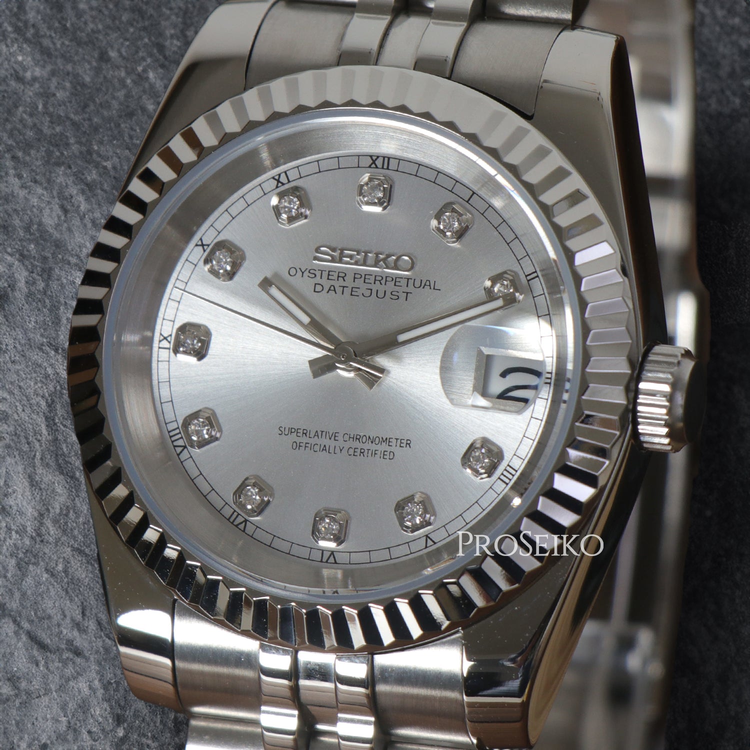 Montre Justeiko - Diamond - Silver