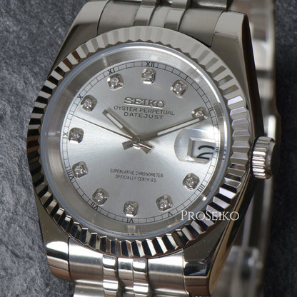 Montre Justeiko - Diamond - Silver