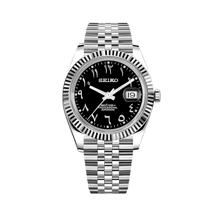 Montre Justeiko - Arabic - Black