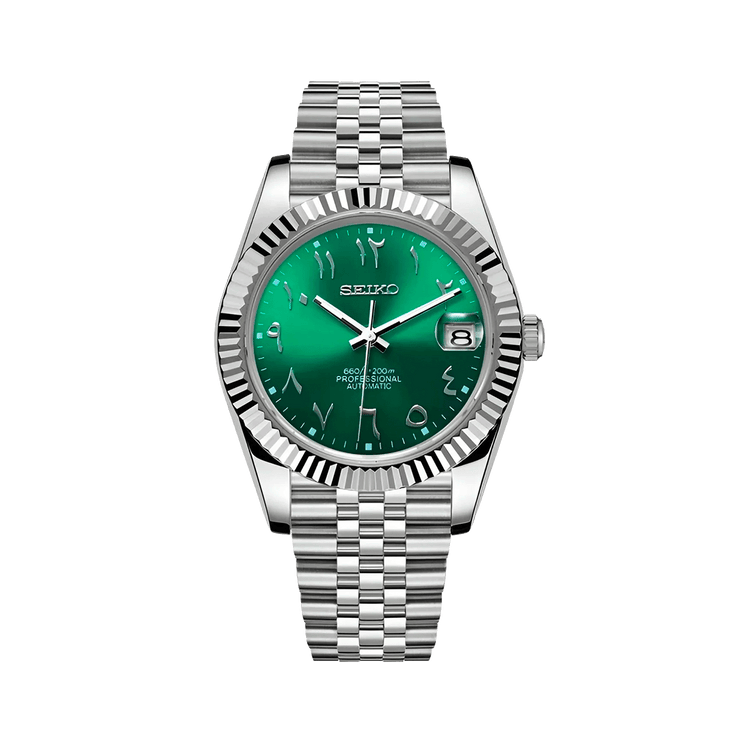 Montre Justeiko - Arabic - Green