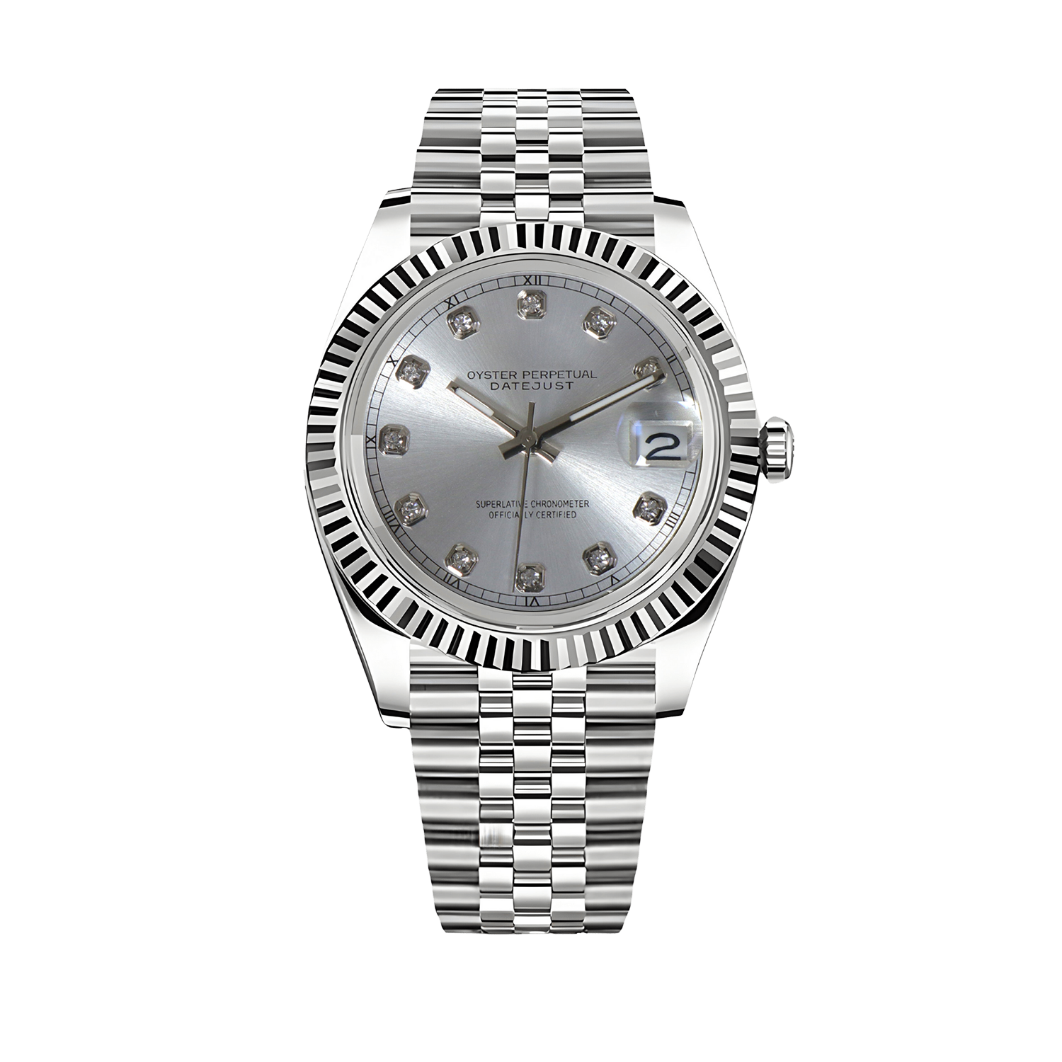 Montre Justeiko - Diamond - Silver