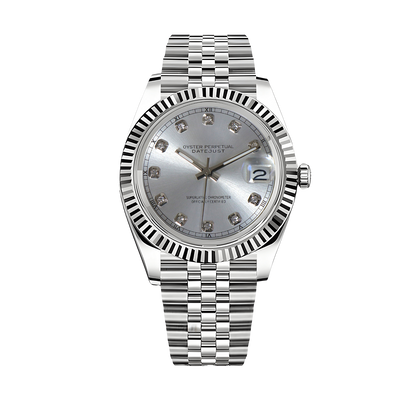 Montre Justeiko - Diamond - Silver