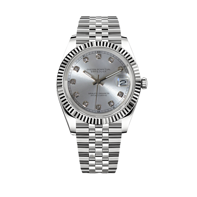 Montre Justeiko - Diamond - Silver