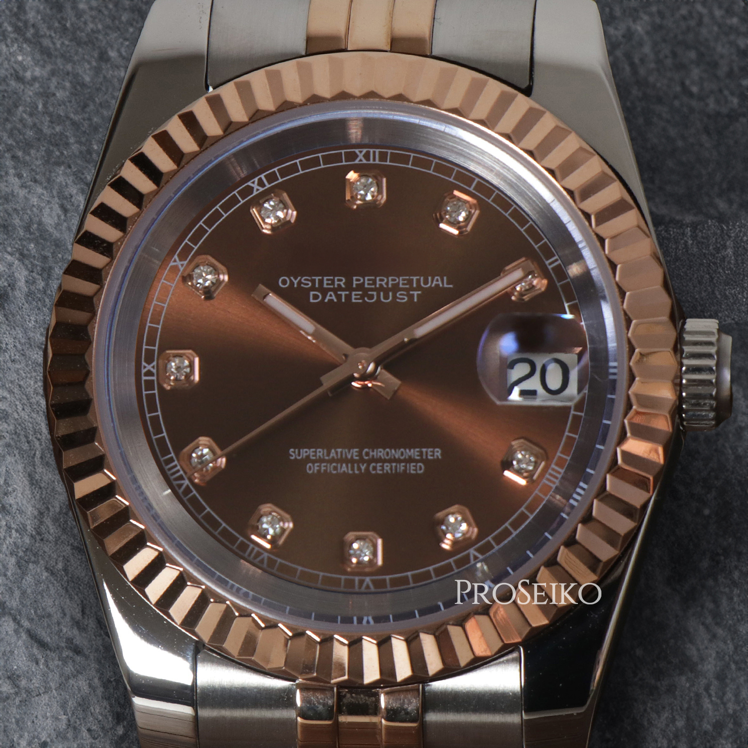 Montre Justeiko - Diamond - Brown