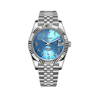 Montre Justeiko - Arabic - Ice Blue